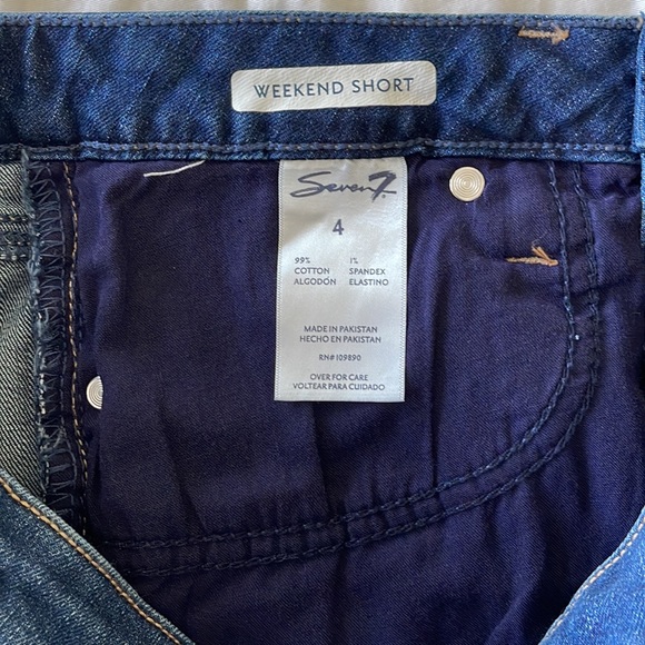 Seven Denim Raw Edge denim shorts size 4 - Picture 6 of 6